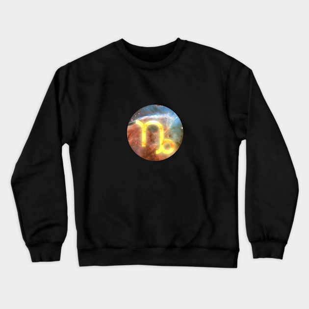 Capricorn Galaxian Crewneck Sweatshirt by crtswerks
